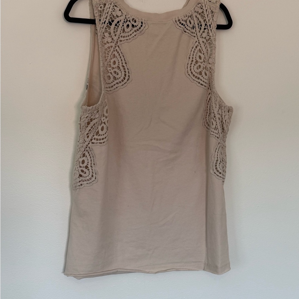 We The Free Cream Graphic Tank with Gray Print - Picture 3 of 5